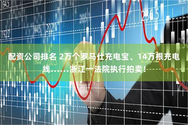 配资公司排名 2万个罗马仕充电宝、14万根充电线……浙江一法院执行拍卖！